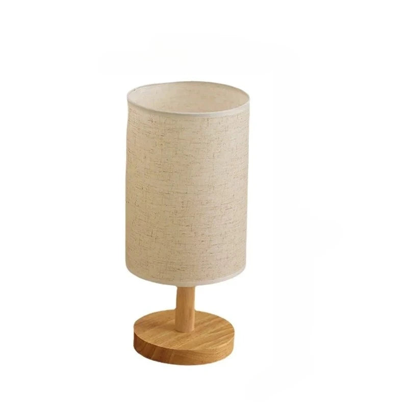 Desk Lamp USB Powered Fabric Lampshade Table Light Night Lamp for Bedroom Bedside Living Room Office Home Decorative Lighting
