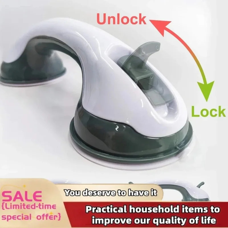Bathroom Handrail to Prevent Falls Suction Cup Bathroom Tub Children Free Punch Handle Glass Doors And Windows Elderly Handle