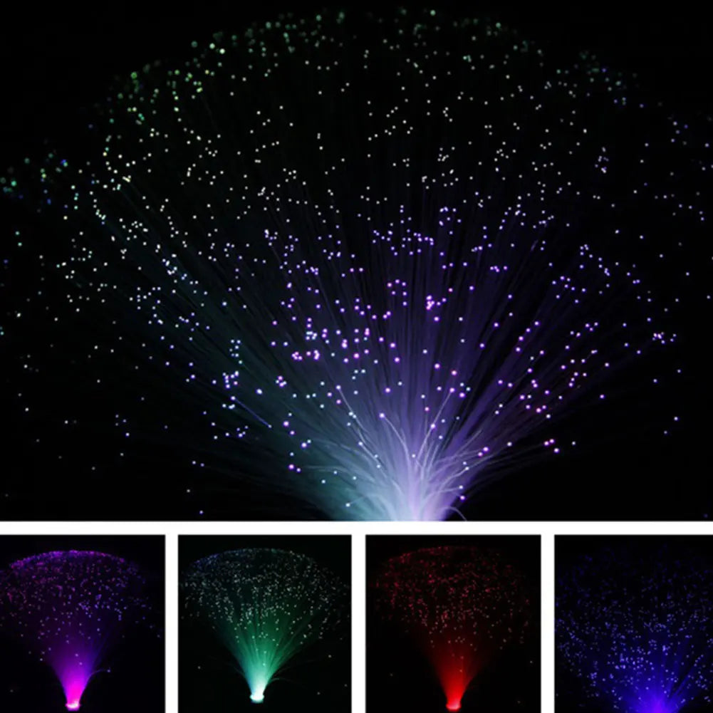 Multicolour LED Fibre Optic Table Lamp