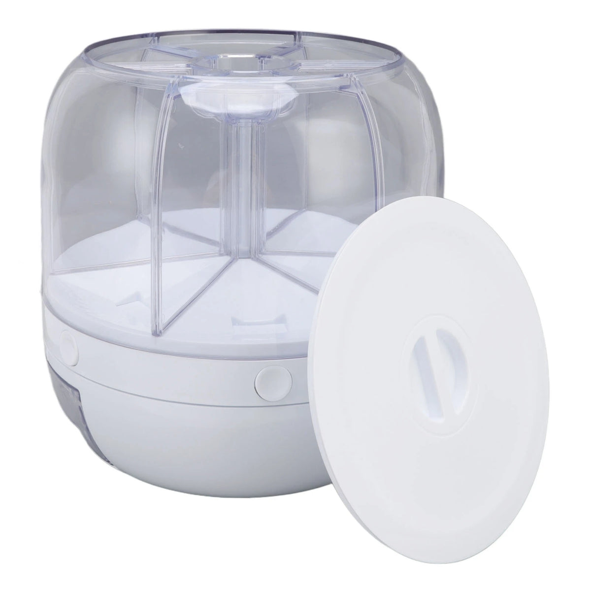 6 Grids Grain Dispenser Rotation Grain Storage Tank Insect Proof Grain Sealed Container For Home Kitchen