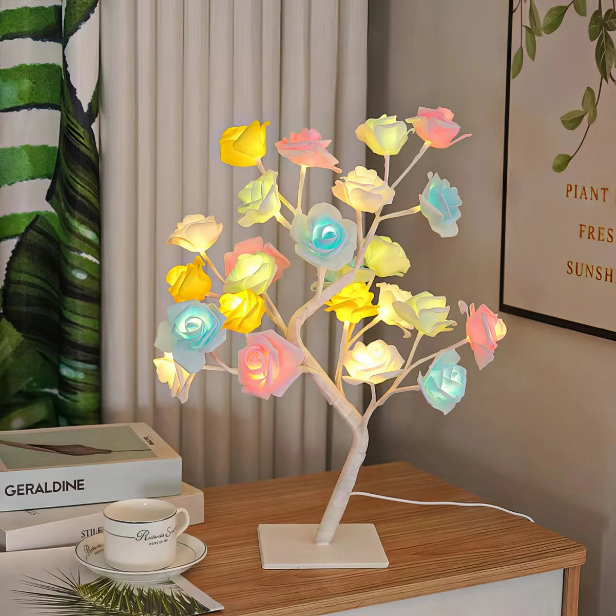 LED Rose Tree Table Lamp