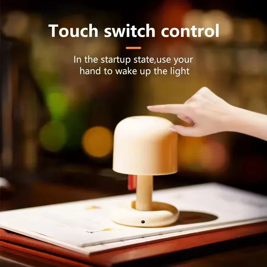 MINI Sunset Led Night Light Creative USB Rechargeable Mushroom Desk Lamp Room Decor Atmosphere Night Lights For Bedroom Bedside