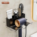 Hair Dryer Holder Wall Mounted Hair Straightener Dryer Hair Stand Bathroom Organizer Shelves Washroom Organization Shelves