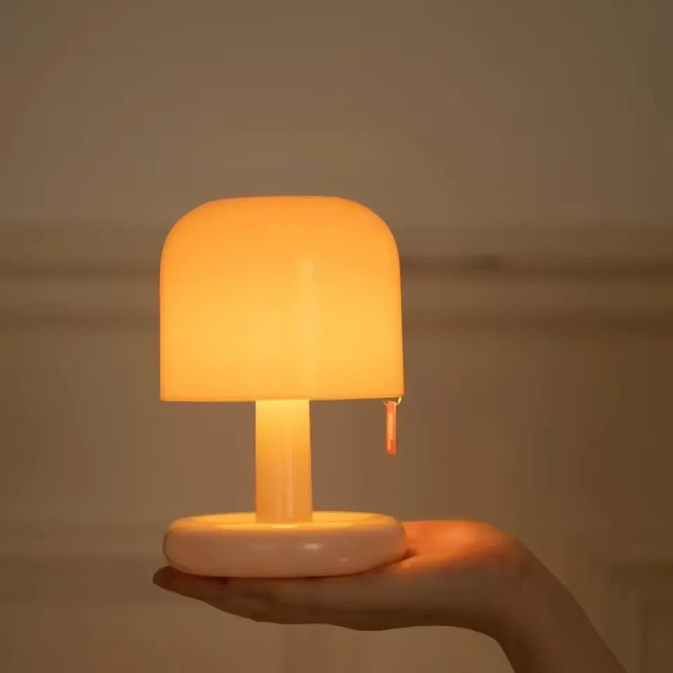 MINI Sunset Led Night Light Creative USB Rechargeable Mushroom Desk Lamp Room Decor Atmosphere Night Lights For Bedroom Bedside