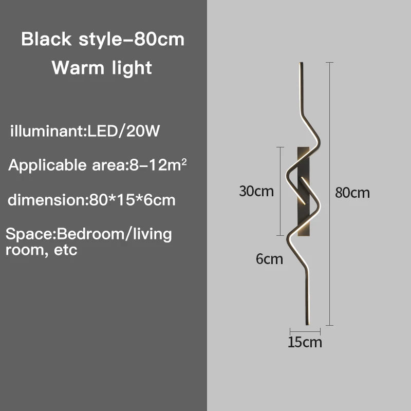 Modern Stairs Wall Light Nordic Living Room Lights For Wall Sconce Ceiling Light Home Decor Lighting Fixtures Long Decor Ghts
