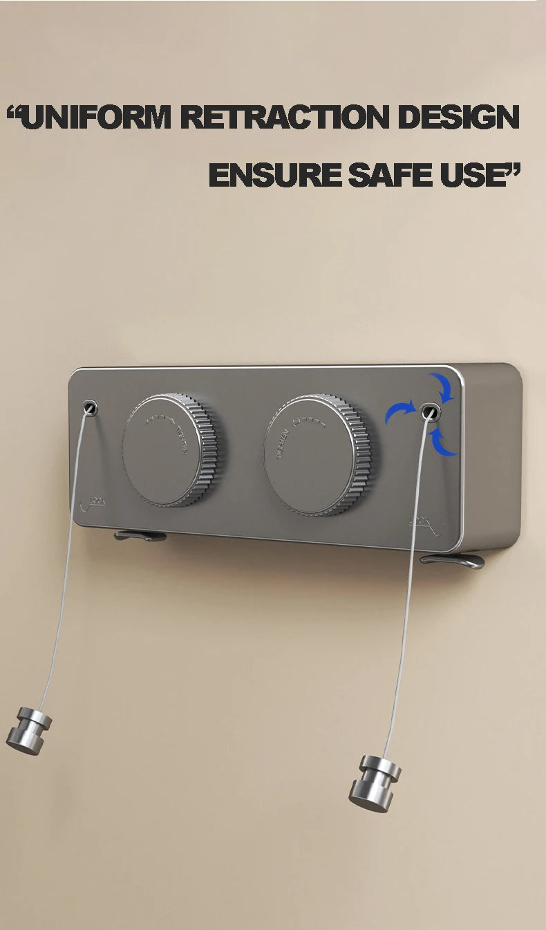 Retractable Clothesline Collection Laundry Extendable Wall Clothesline Clothes Hanger Retractable Clothes Horse Drying Rack line