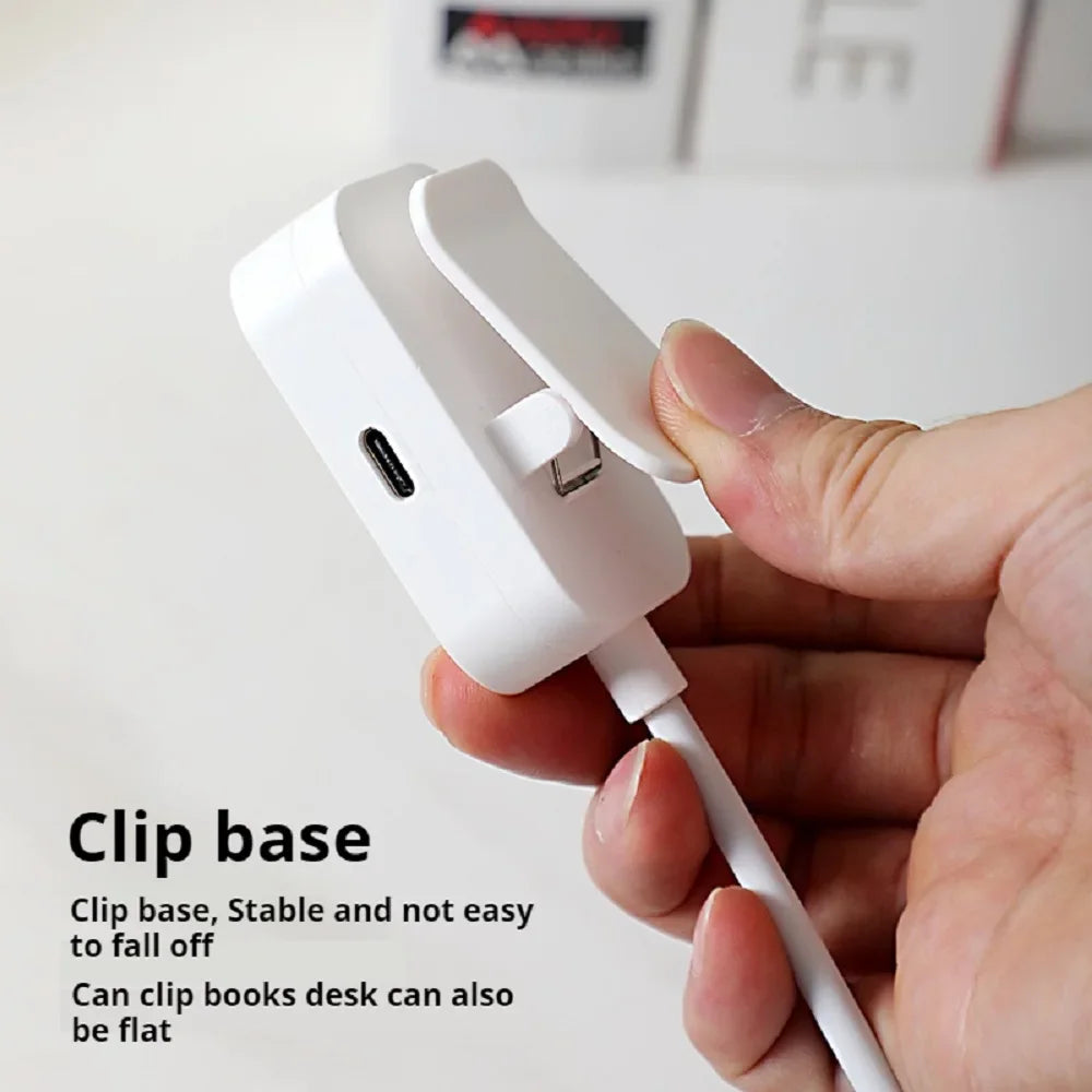 Mini LED Reading Book Light Table Lamp 3 Modes Adjustable Eye Protection Clip-On Study Reading Lamp for Travel Bedroom Book