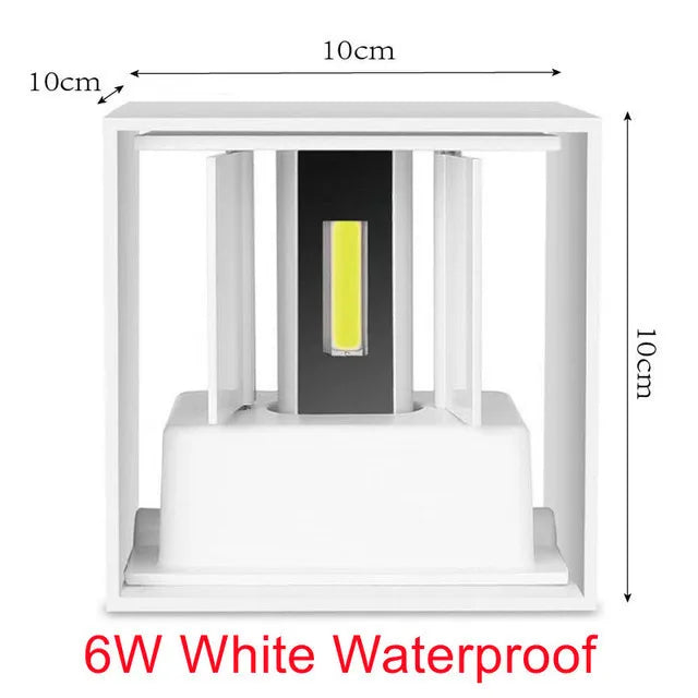 6W 12W LED Wall Light IP65 Waterproof Outdoor Garden Yard Decor Porch Light Beam Angle Adjustable Sconce Balcony Wall Lamp