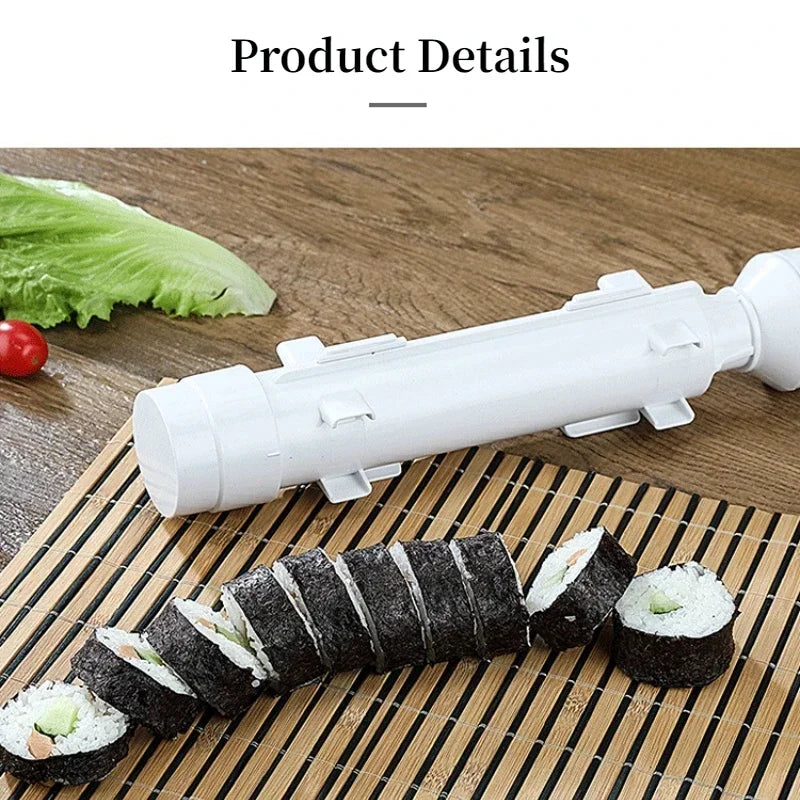DIY Cylinder Sushi Making Machine Quick Sushi Bazooka Japanese Rolled Rice Meat Mold Rice Ball Mold  Kitchen Bento Accessories