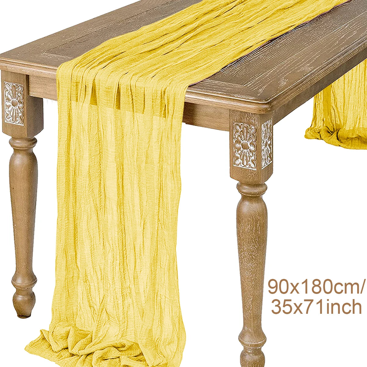 Semi-Sheer Gauze Table Runner Sage Cheesecloth Table Setting Dining Vintage Wedding Party Christmas Banquets Arches Cake Decor