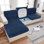 1pc Plush Sofa Slipcover Anti-slip Elastic Sofa Cover for Bedroom Office Living Room Home Decor Couch Cover Furniture Protector