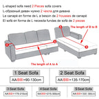 Elastic Jacquard Fabric Sofa Cover Stretch Couch Cover Sectional L Shape Sofa Slipcover Corner Case for Living Room 1/2/3/4 Seat