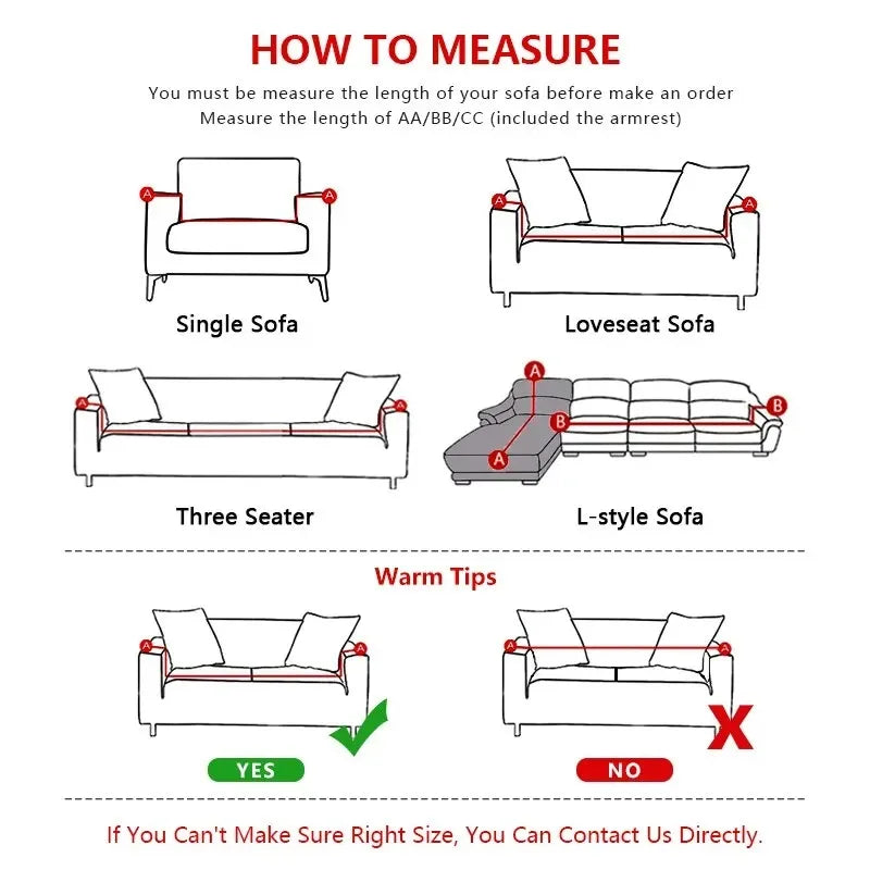 Elastic Jacquard Fabric Sofa Cover Stretch Couch Cover Sectional L Shape Sofa Slipcover Corner Case for Living Room 1/2/3/4 Seat