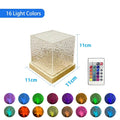 Crystal Cube LED Water Ripple Lamp
