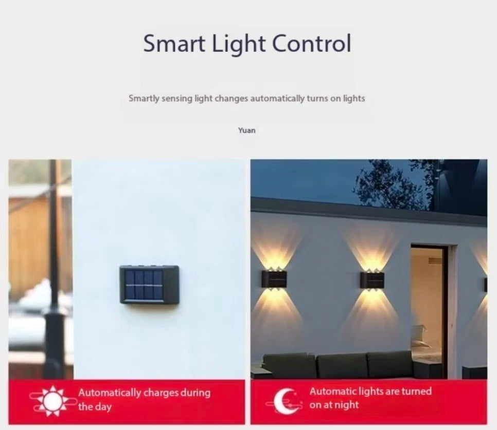 LumiGlow - Solar Wall Light