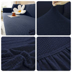 Jacquard Elastic Sofa Cover For Living Room Slipcovers Stretch Polar Fleece Armchair Protector L Shaped Sofa 1/2/3/4 Seater Home