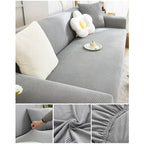 Elastic Jacquard Fabric Sofa Cover Stretch Couch Cover Sectional L Shape Sofa Slipcover Corner Case for Living Room 1/2/3/4 Seat