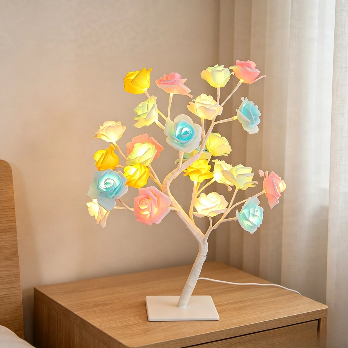LED Rose Tree Table Lamp