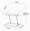 Adjustable Reading Stand360360-Degree Rotating Book Stand Foldable Desktop Bookshelf Elastic Clip Page Neck Protection Book Stan