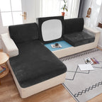 1pc Plush Sofa Slipcover Anti-slip Elastic Sofa Cover for Bedroom Office Living Room Home Decor Couch Cover Furniture Protector