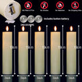 6-120PCS Led Candles Bulk Flickering Flameless Candles Battery Operated Fake Pillar Candle Wedding Birthday Party Decor Concert