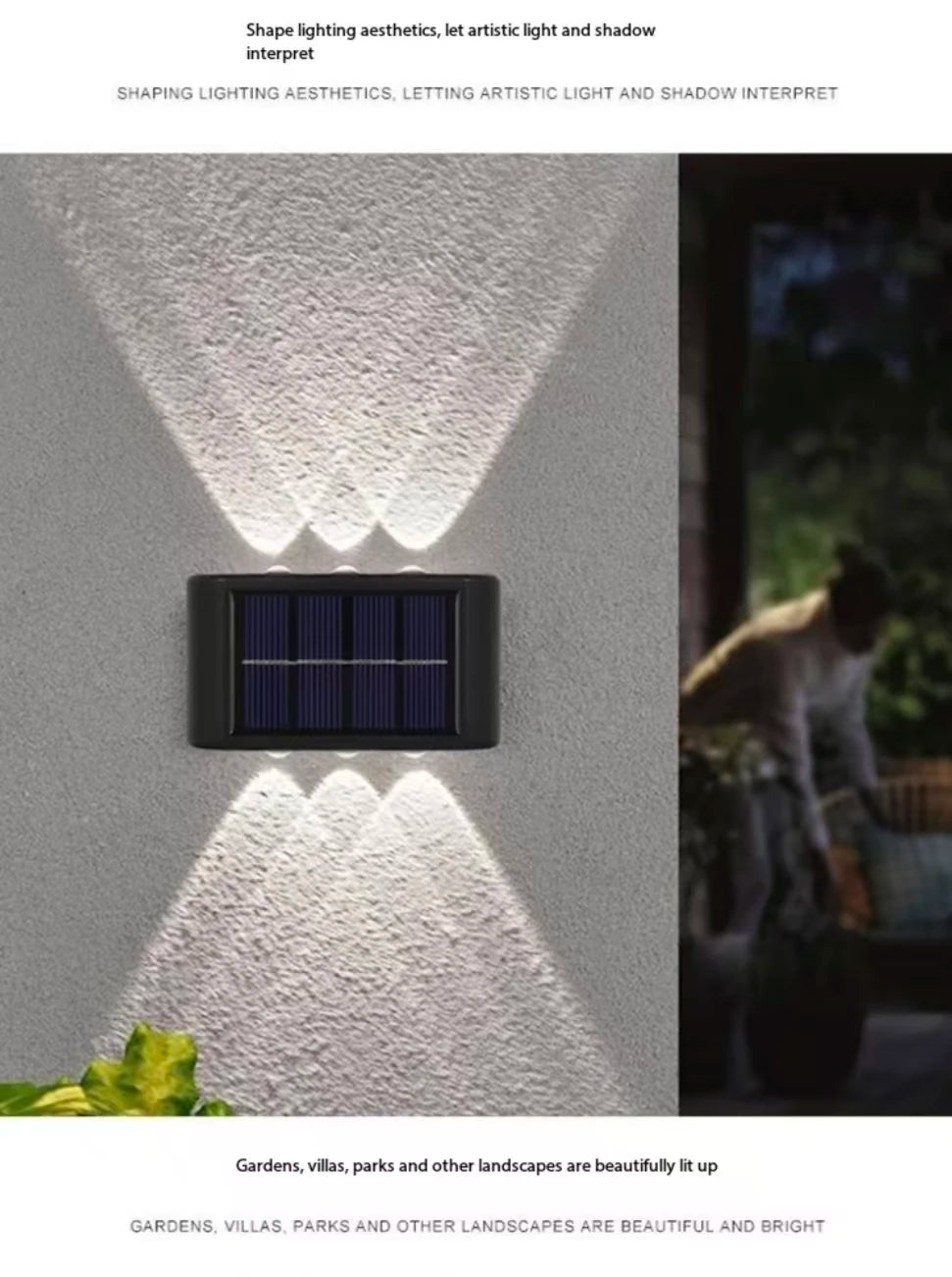 LumiGlow - Solar Wall Light