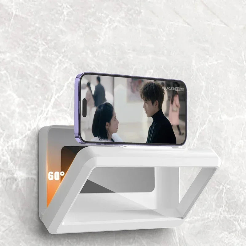 Waterproof Bathroom Wall-mounted Mobile Phone Box Protective Cover Touch Screen Mobile Phone Holder Kitchen Sealed Storage