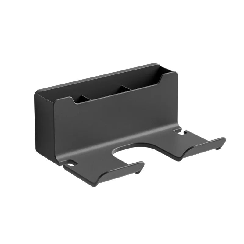 Hair Dryer Holder Wall Mounted Hair Straightener Dryer Hair Stand Bathroom Organizer Shelves Washroom Organization Shelves