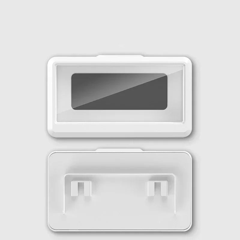Waterproof Bathroom Wall-mounted Mobile Phone Box Protective Cover Touch Screen Mobile Phone Holder Kitchen Sealed Storage