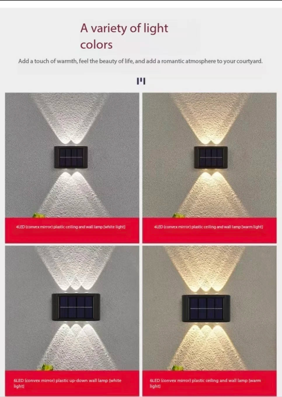LumiGlow - Solar Wall Light
