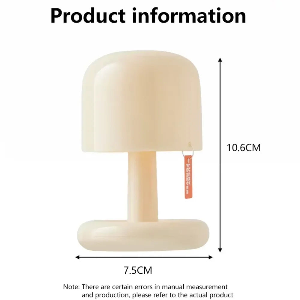 MINI Sunset Led Night Light Creative USB Rechargeable Mushroom Desk Lamp Room Decor Atmosphere Night Lights For Bedroom Bedside