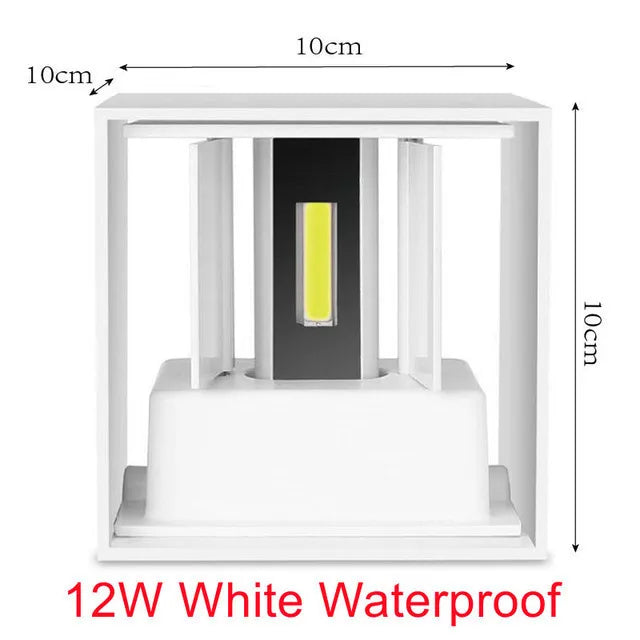 6W 12W LED Wall Light IP65 Waterproof Outdoor Garden Yard Decor Porch Light Beam Angle Adjustable Sconce Balcony Wall Lamp